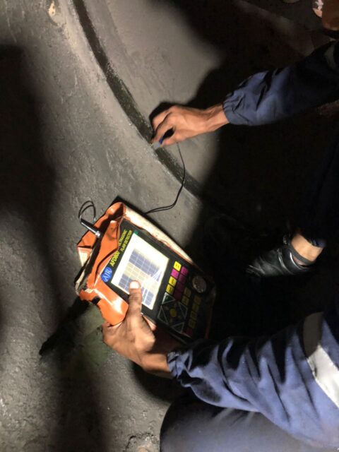 Our team member doing Inspection